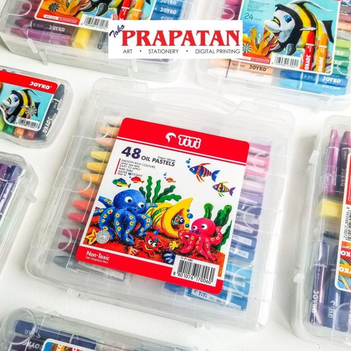 

[COD] Crayon / krayon Titi oil pastel 48 warna BERMUTU Kode 114