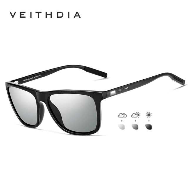 Kacamata Retro UV Polarized Photochromic Sunglasses 6108