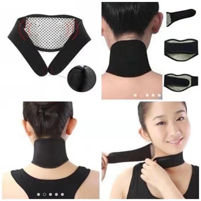 Sabuk Terapi Leher Magnet Terapi Pijat leher nyeri / sabuk pemanas magnet/ Therapy Neck Massager