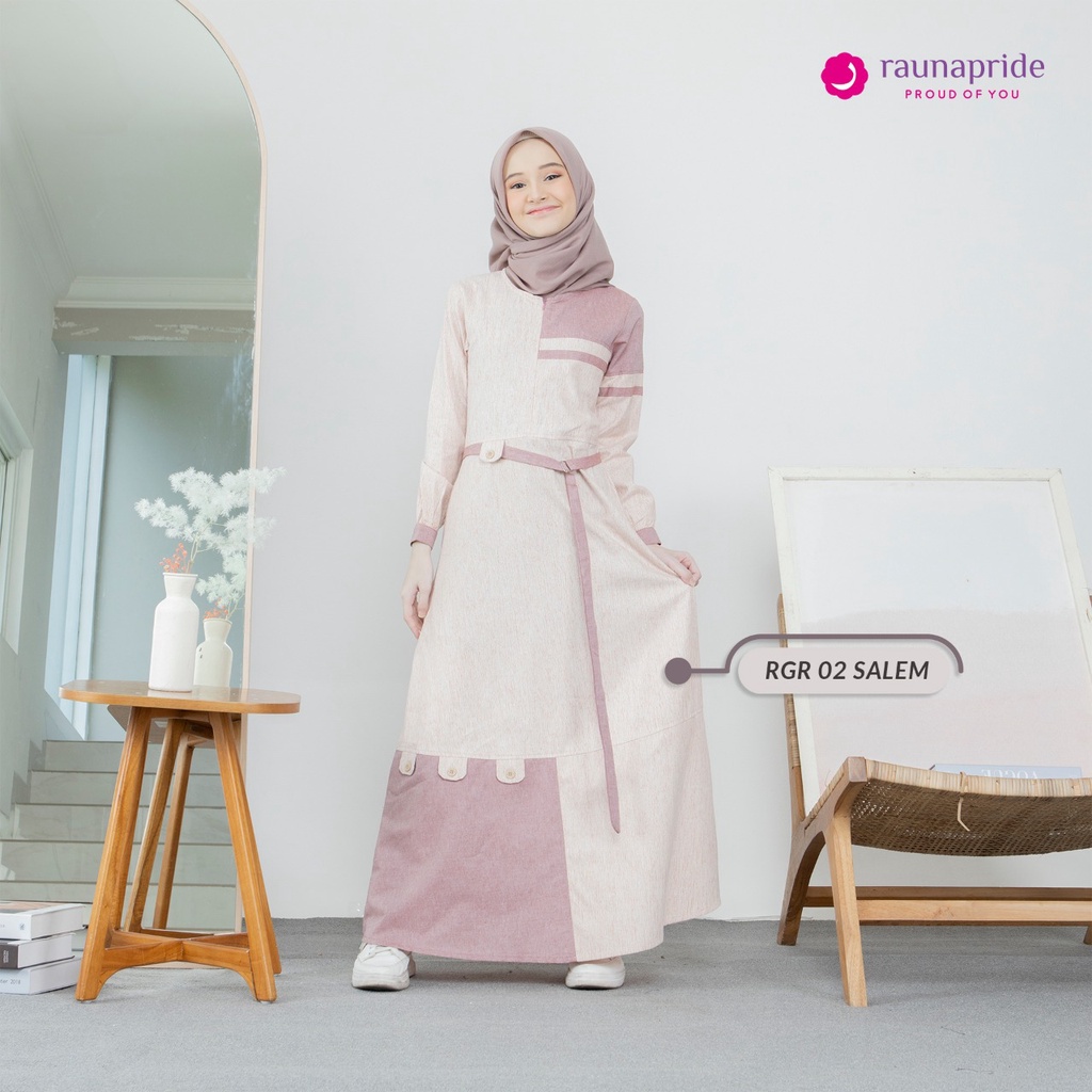 Rauna Gamis Remaja Terbaru 2022 RGR 02 / Gamis Remaja Kekinian RGR 07 / Gamis Anak Tanggung / Fashio