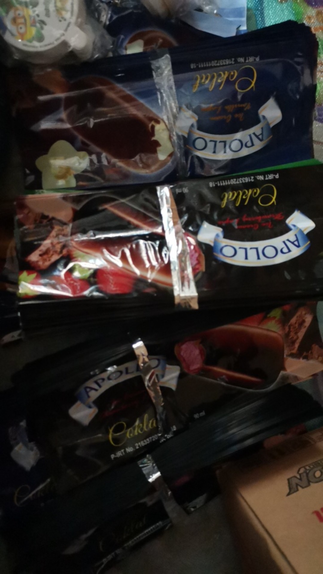 Kemasan Es Krim Stik Apollo Kemasan Es Krim Lapis Coklat Kacang / Plastik Es Cream Termurah/bisa Cod