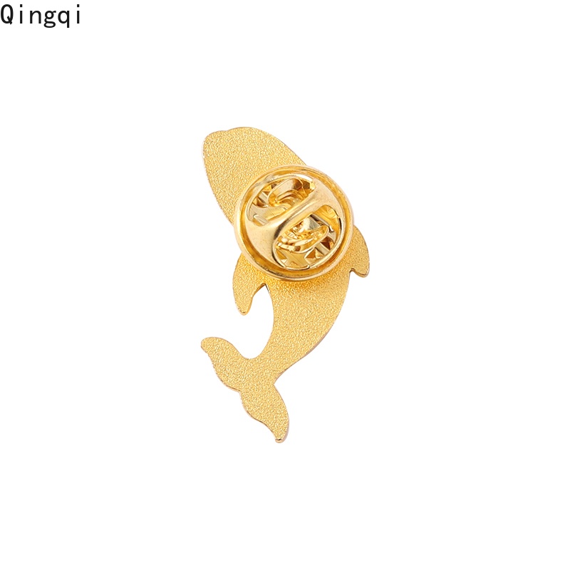 Whale Bros Pin Enamel Desain Kartun Whale Mermaid Kucing Ikan Paus Untuk Pakaian