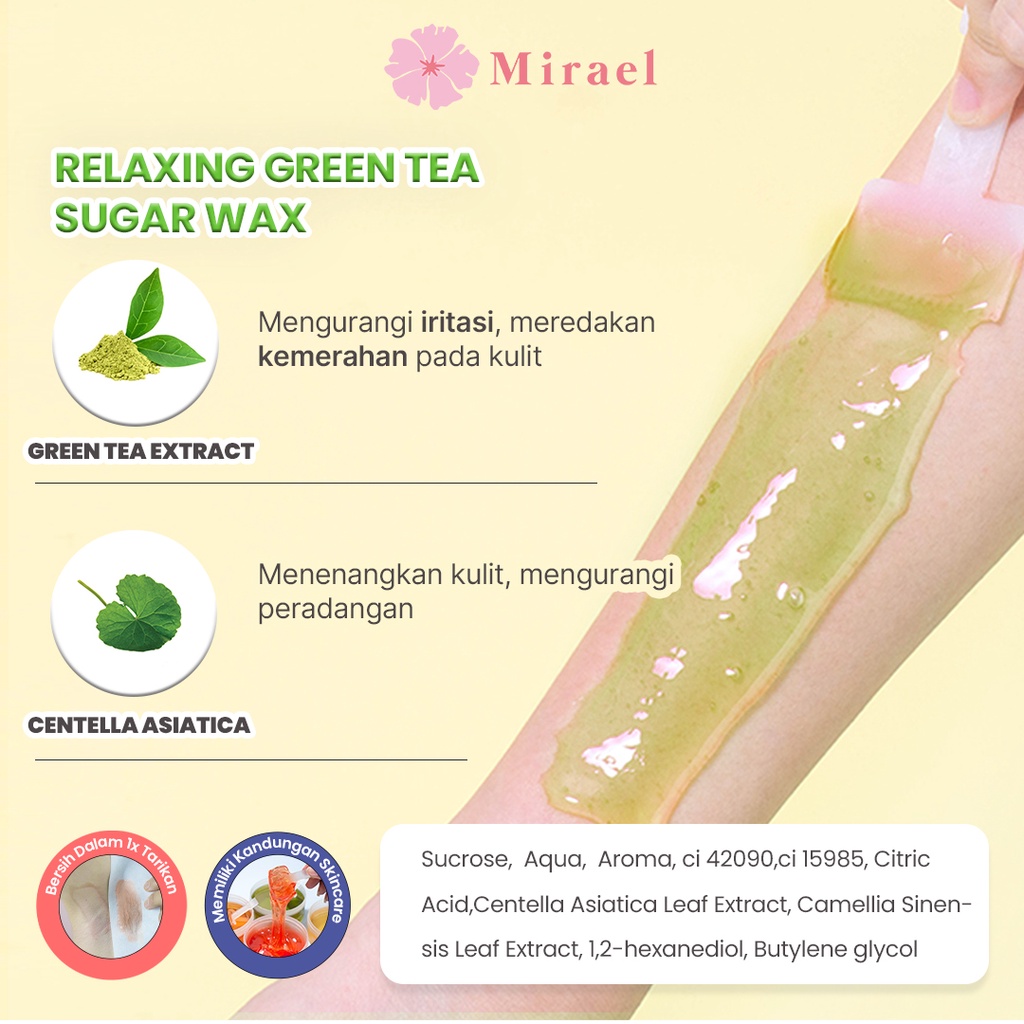 Mirael Sugar Waxing Kit Penghilang Bulu Miss V Dengan Niacinamide All Varian