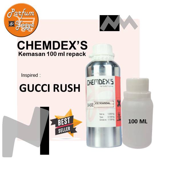 BIBIT PARFUM MURNI CHEMDEXS GUCCI RUSH  100 ML  | BEST SELLER | PARFUM UNISEX