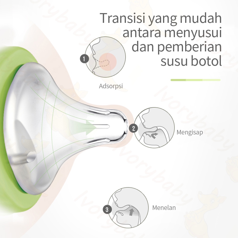 Ivorybaby Dot bayi BPA free mengganti nipple dot bayi wide neck