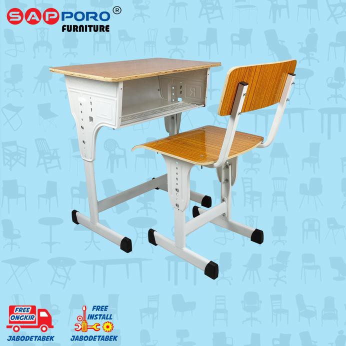 

school set / bangku sekolah set sapporo cambridge sry77