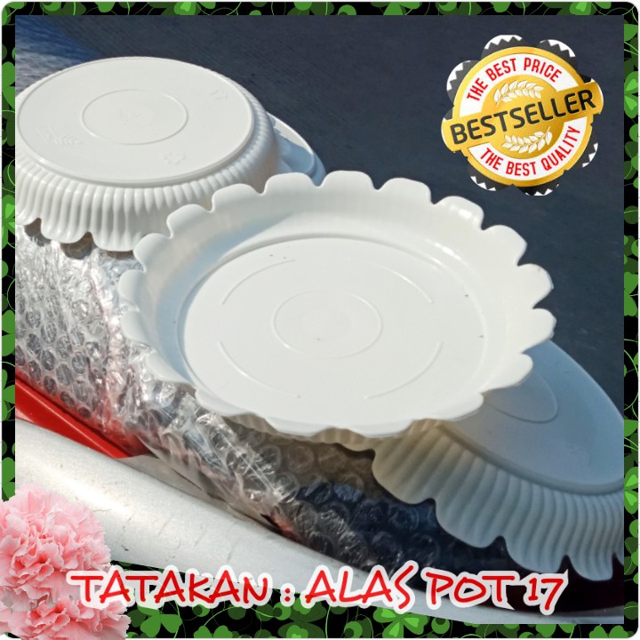 Tatakan Alas Pot Tawon 17 Putih Gbl/Eco/Tray Untuk Pot Tawon 18 Tinggi Pirus Virus 18 181 211 21