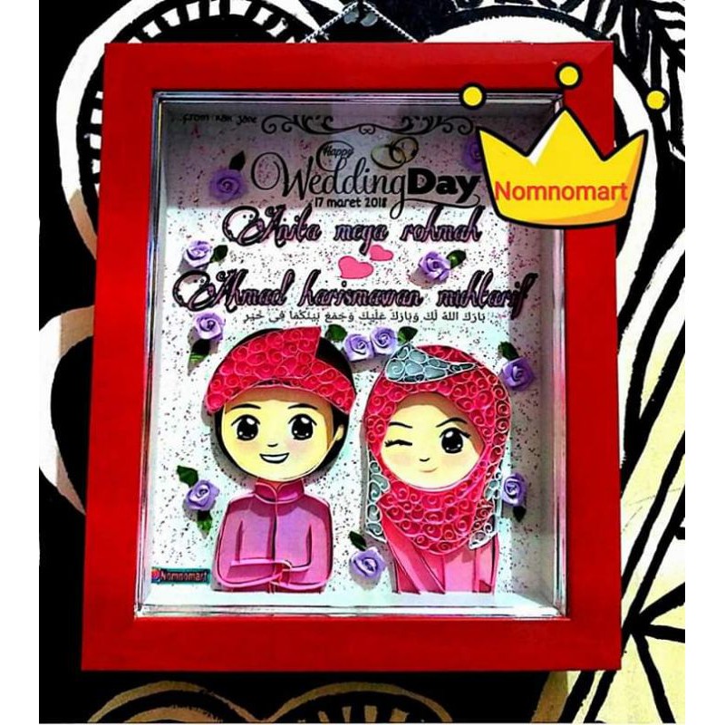 

quilling paper wedding /kado pernikahan