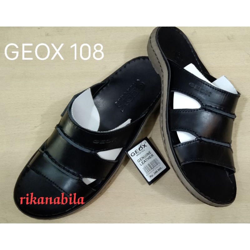 sendal geox asli kulit sapi