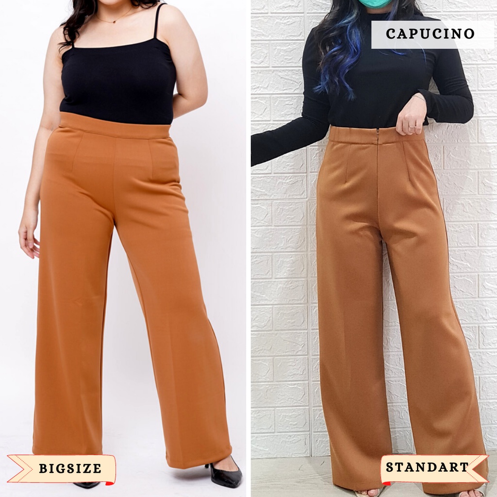 ready 5383 prime high waist culottes scuba standart bigsize long cullotes