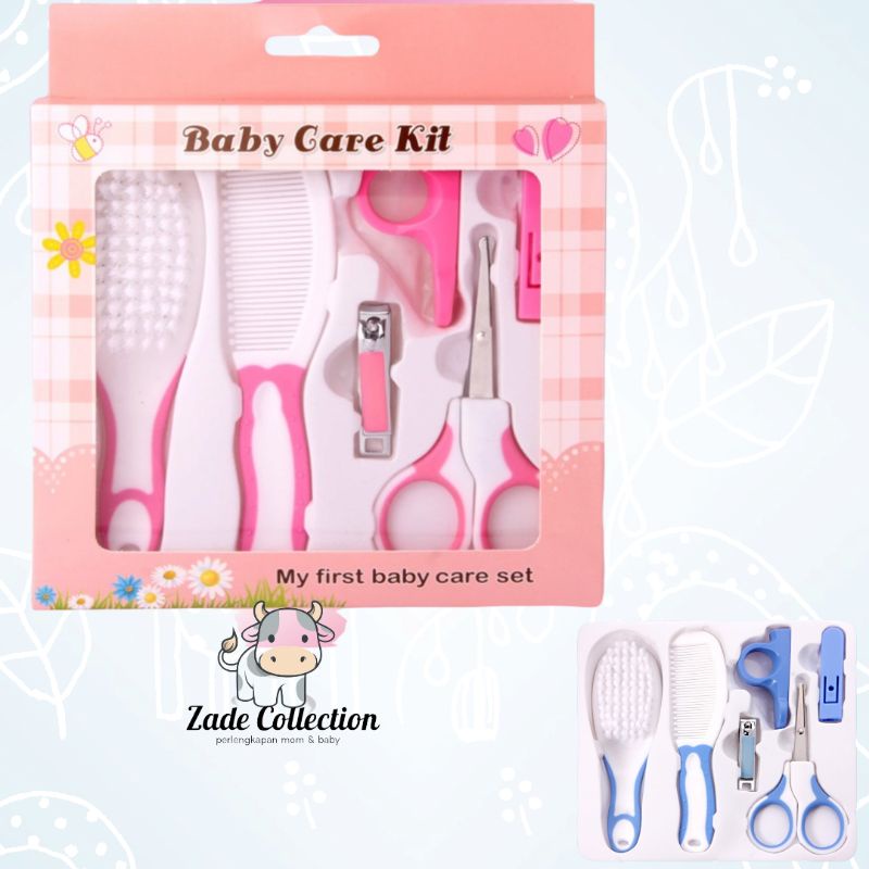 Set Gunting Kuku &amp; rambut Bayi 6in1 Baby Care Kit Baby perlengkapan bayi newborn set manicure pedicure