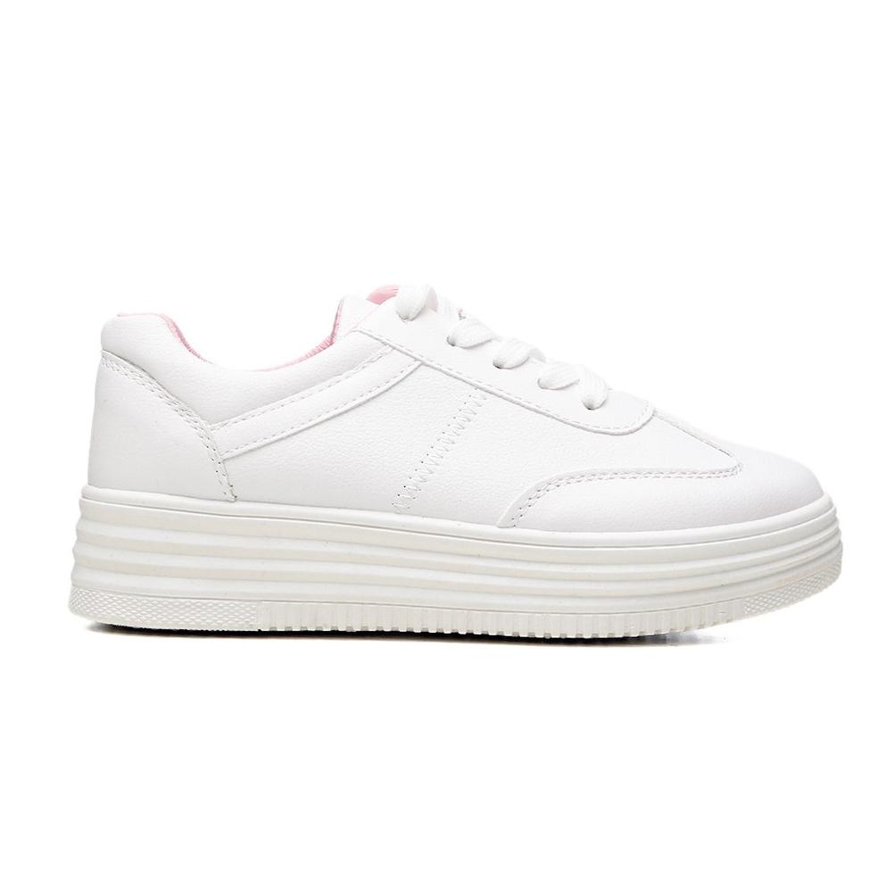 Sale PVN Jongsuk Sepatu Sneakers Wanita Tali Putih Sepatu Kets Shoes Casual 288 .,..,.,,,,.,