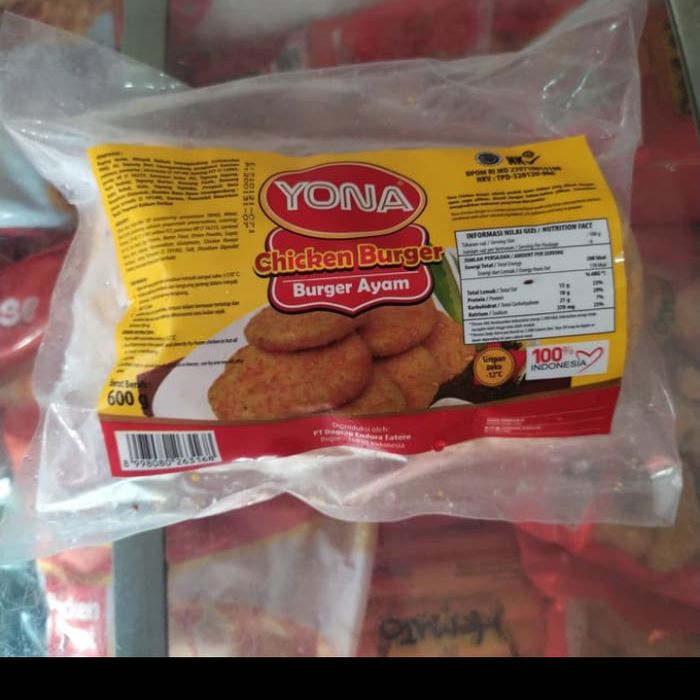 

Yona chiken burger isi 10