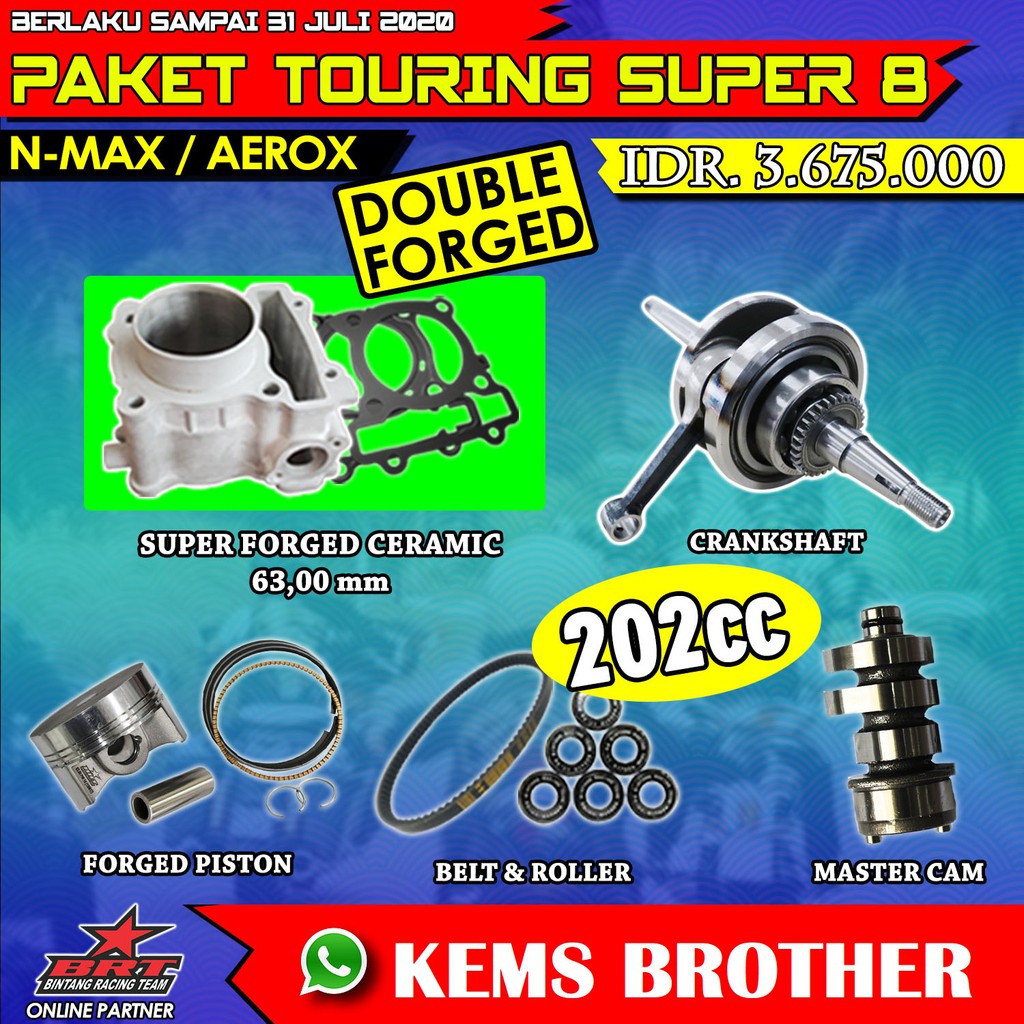 PAKET TOURING SUPER 8 NMAX/AEROX