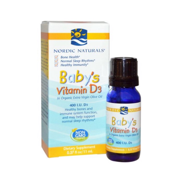 Nordic Naturals Baby's Vitamin D3, 11ml (Import Singapore)