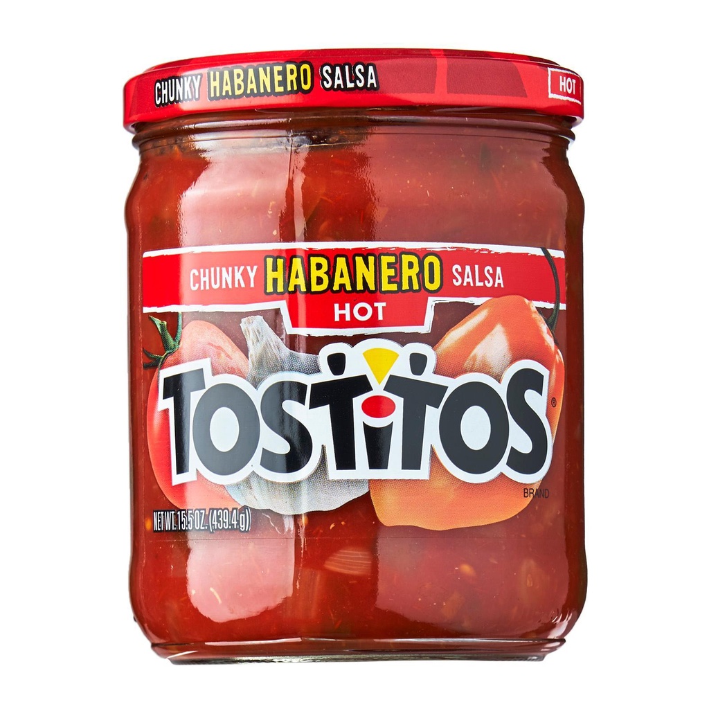 

Tostitos Chunky Habanero Salsa HOT Mexican Food Taco Burrito Nachos Dipping Sauce Food Saus Salsa Tomat Meksiko Pedas