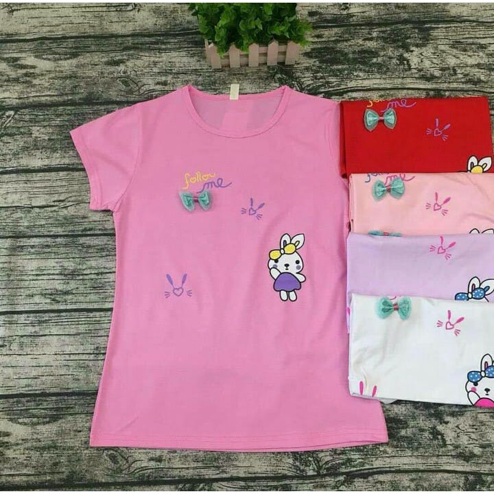 kaos anak cewek junior import/umur 5tahun sampai 12tahun