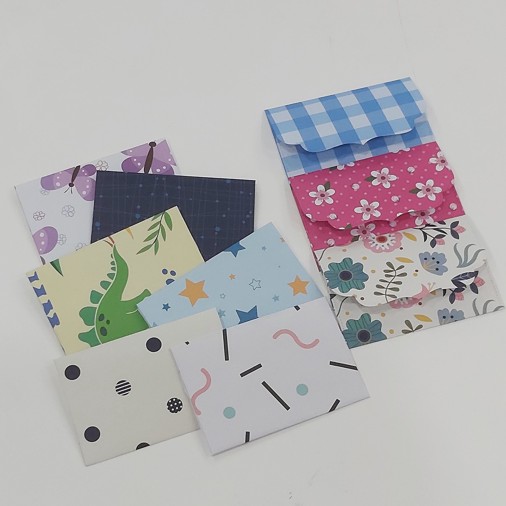 

10 Pcs Amplop Mini Kecil Motif Lucu Untuk Kartu Uang Lebaran