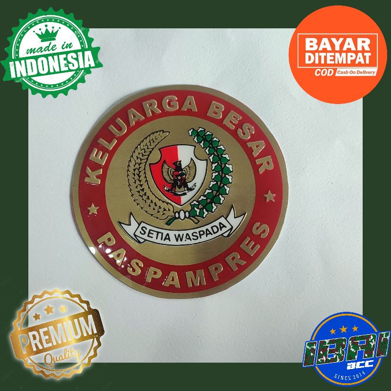 

Stiker Paspampres Bulat