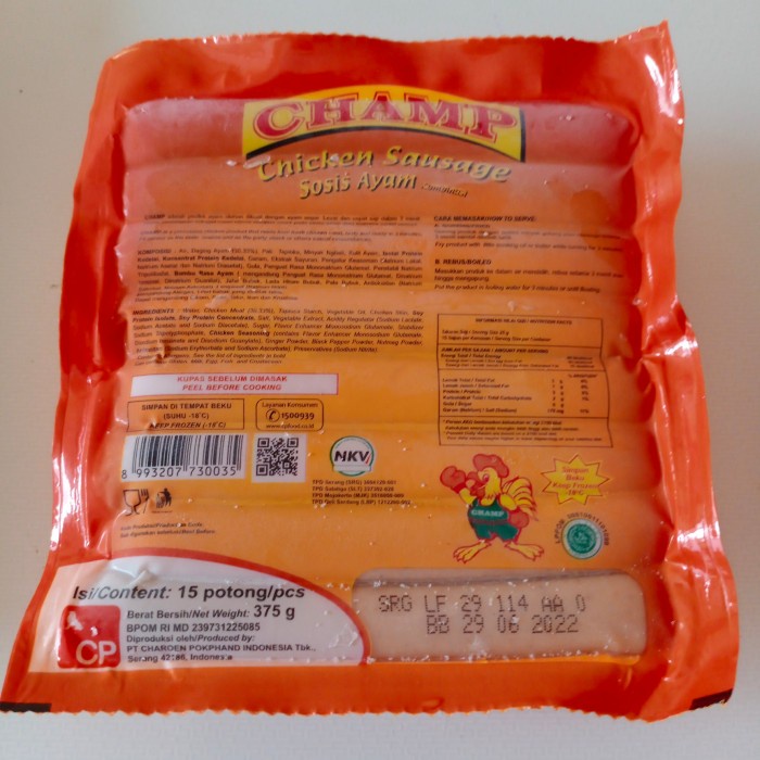 

champ sosis ayam 375 gr