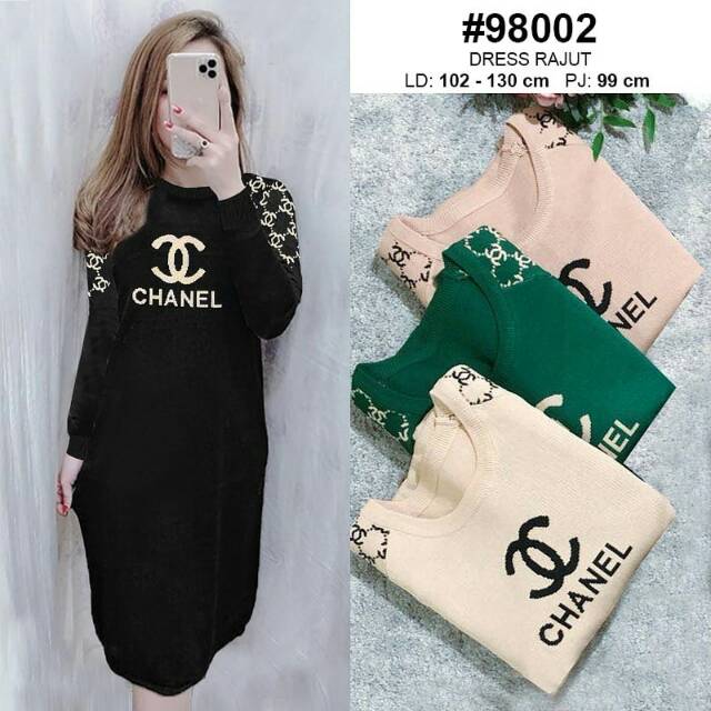 TUNIK RAJUT CHANEL PREMIUM IMPORT
98002