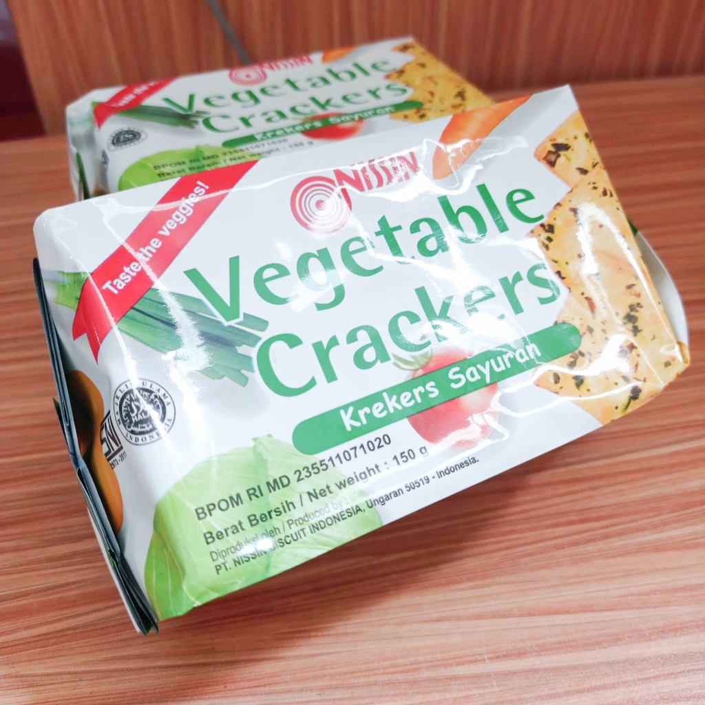 

NISSIN VEGETABLE CRACKERS/ KREKERS SAYURAN 150GR