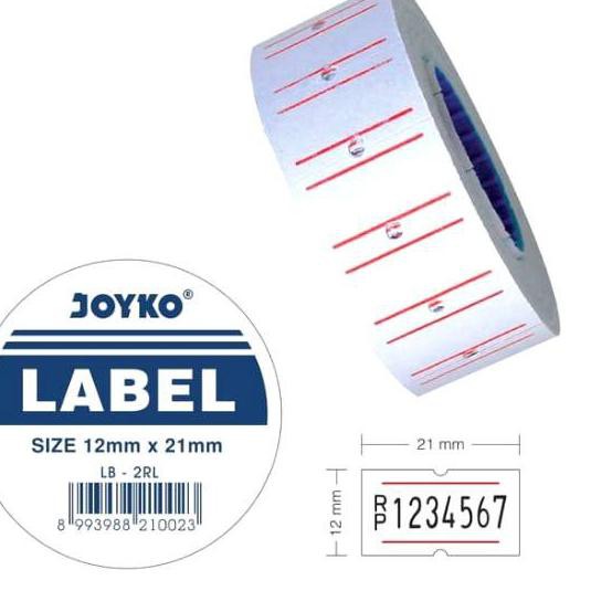 

Flash Sale!! (dyj-713) price labeller joyko 12 x 21mm 1 baris 1SLOP 10ROLL kertas label harga stiker