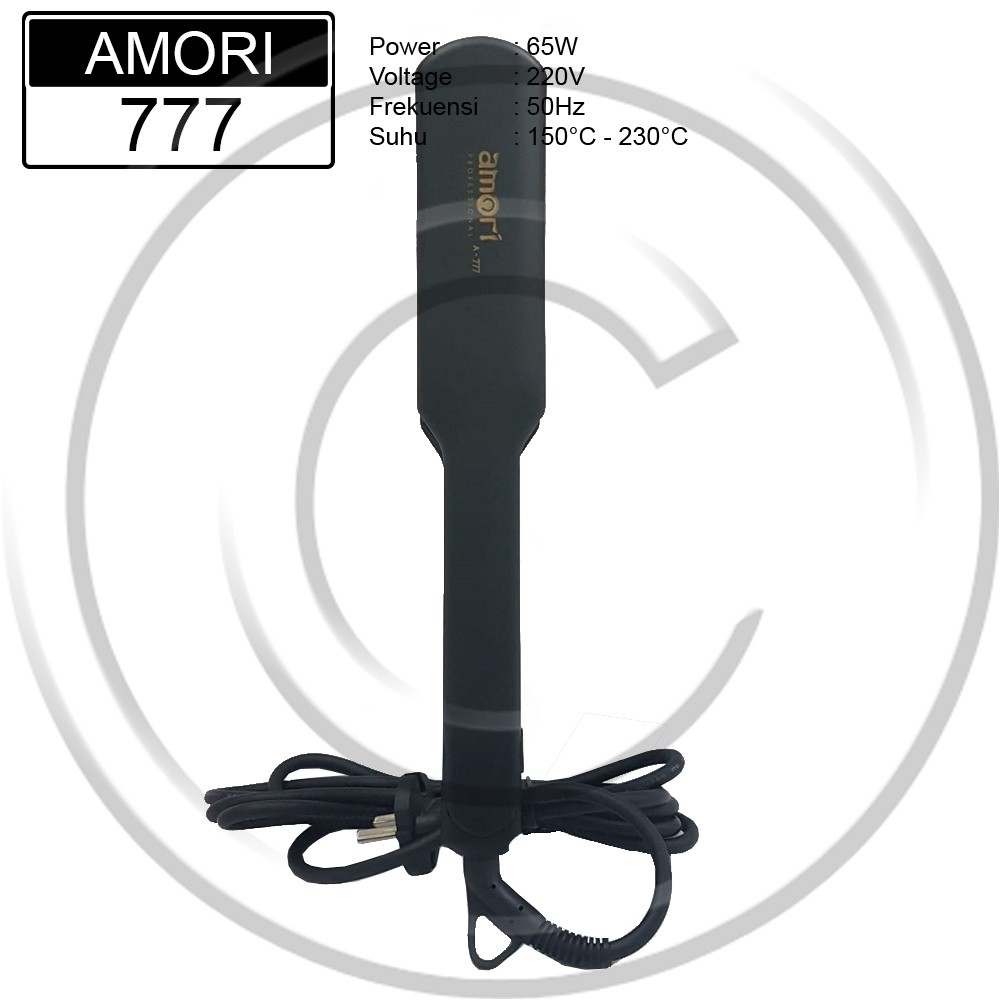 AMORI / AMORI-777 / Catokan Rambut Plat Lebar Lurus