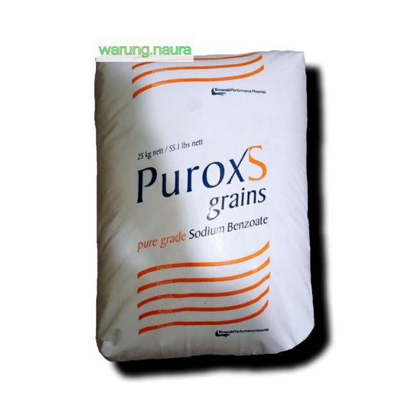 

Pengawet makanan minuman benzoat holland purox granular 100 gram