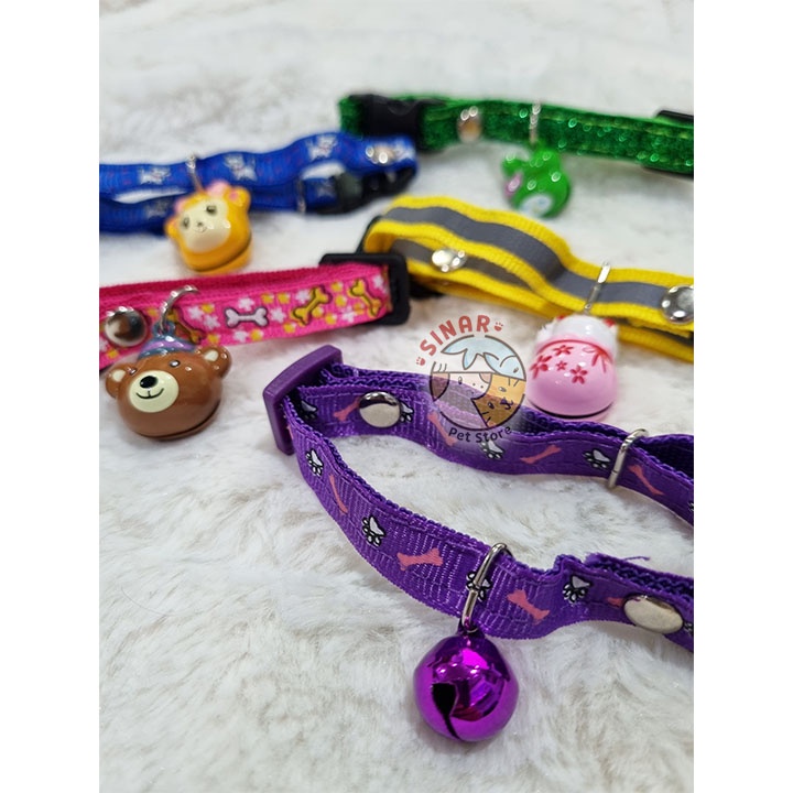 NL Necklace Kalung Hewan Kucing Anjing Kelinci Motif Lonceng Krincing Aksesoris