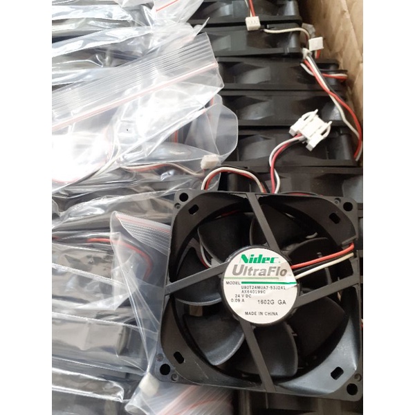 Fan kipas kulkas inverter 8x8cm 24V DC 0.09A original nidec