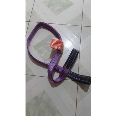 webbing sling 1 ton tebal lebar 3,5 cm panjang 1,5 meter kualitas wahid no abal abal tali angkat safety