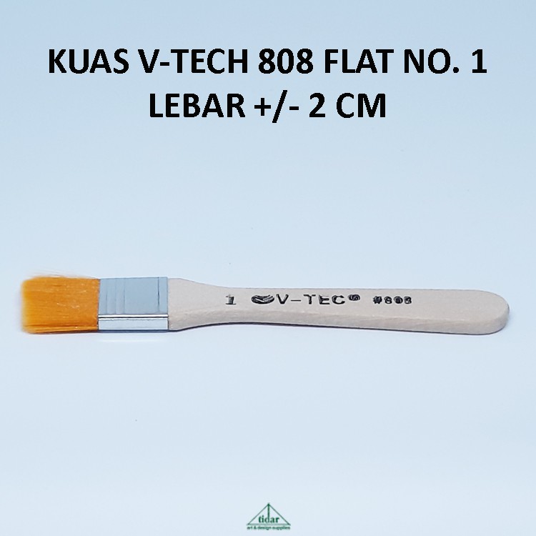 

Brush / Kuas V-Tec 808 / V-Tech / Vtec Gepeng / Datar / Flat No. 1