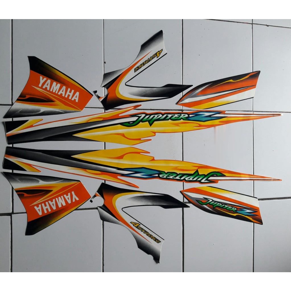 stiker motor jupiter z 2005 orange