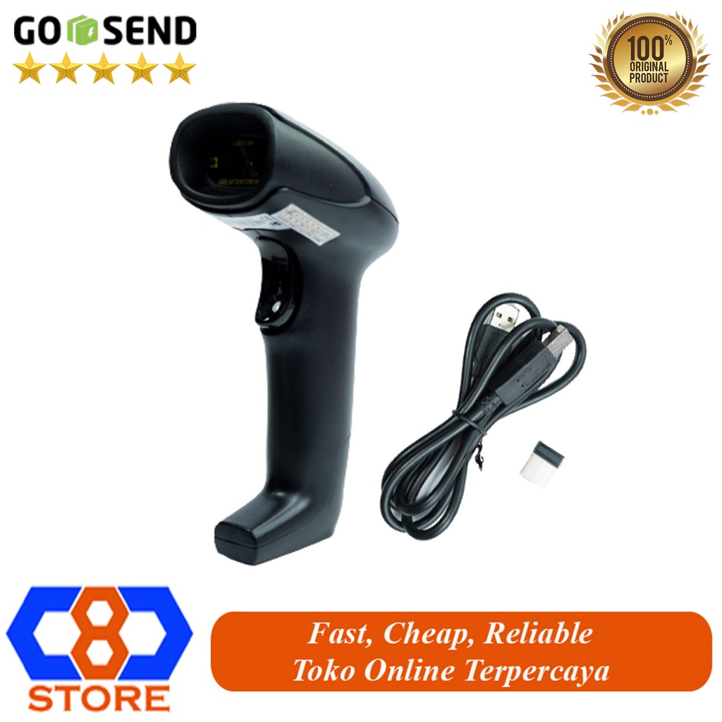 BARCODE SCANNER WIRELESS ULTRON W10 1D USB RECEIVER DONGLE