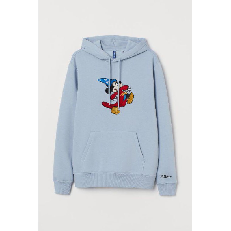 HOODIE H&M DISNEY MICKEY FANTASIA BLUE
