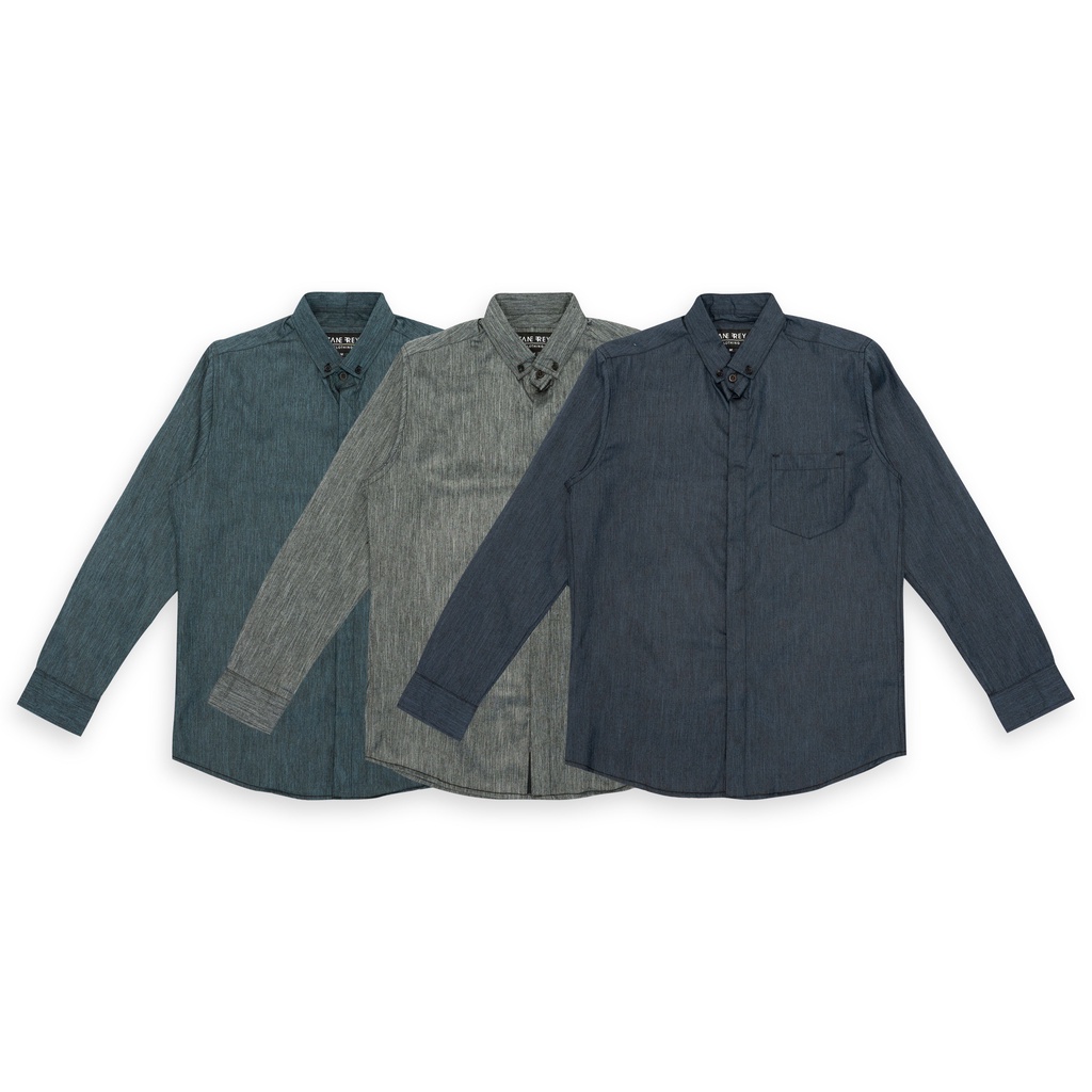 Kemeja Slimfit Two Tone/Kemeja Panjang Slimfit