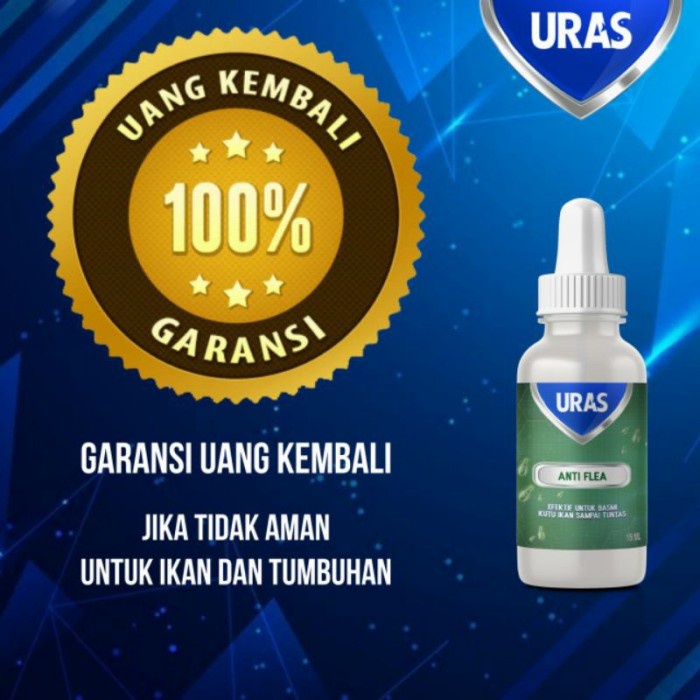 URAS - Anti Flea / Obat Kutu dan Cacing Pada Ikan 15 ML