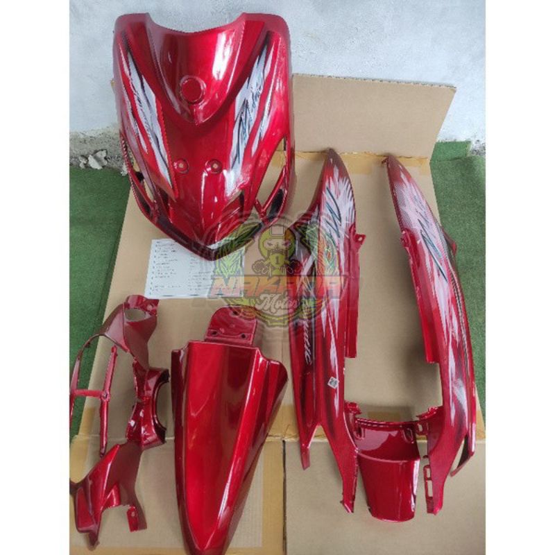 YAMAHA MIO SPORTY COVER BODY FULL SET HALUS MIO SPORTY WARNA MERAH MAROON
