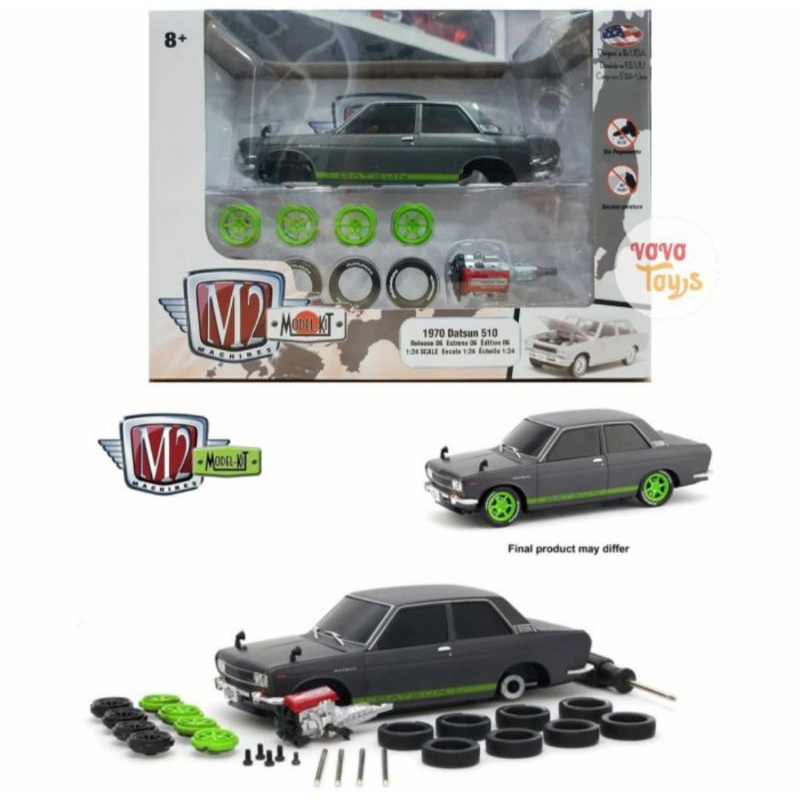 Mobil Datsun 510 th 1970 M2 Machine 1:24