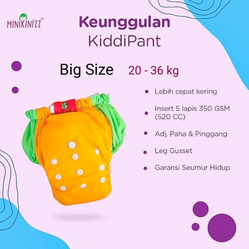 Clodi Jumbo Popok Kain Anak Klodiz Kiddipant 20 - 35 kg