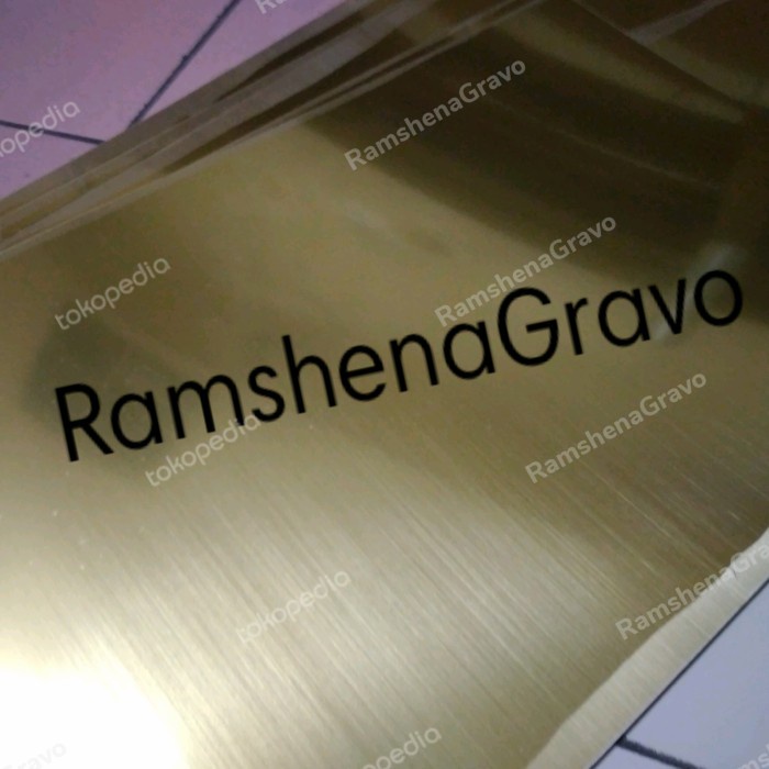 

Buruan Gravoply/Bahan Name Tag/Panel/Hairline/30X40Cm Tebal 1.5Mm Sale!!!