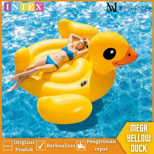 Floaties Pelampung Renang Berenang Dewasa Karakter Hewan Bebek Duck Jumbo Besar Mega Raksasa Intex