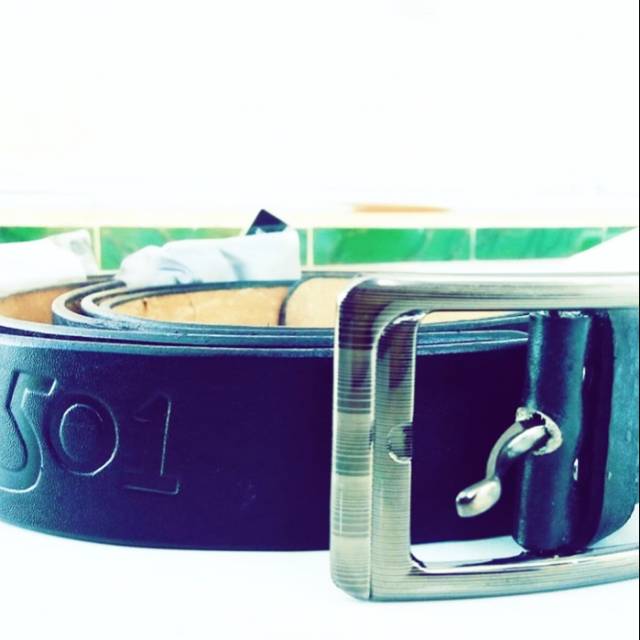 Sabuk ikat pinggang pria bahan kulit asli produk magetan