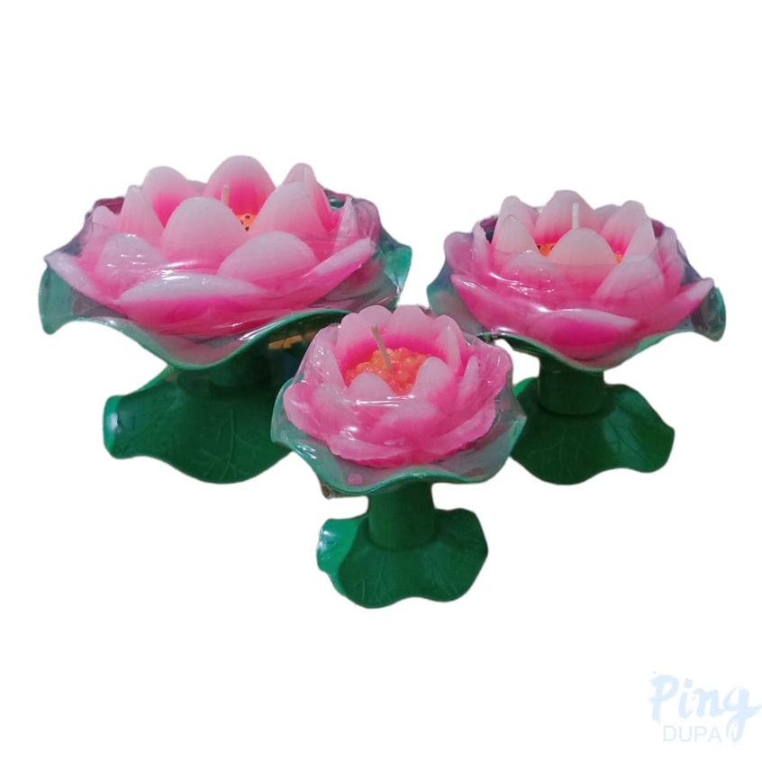 Lilin Lotus Bunga Teratai Nyala 18 Jam Lian Hua