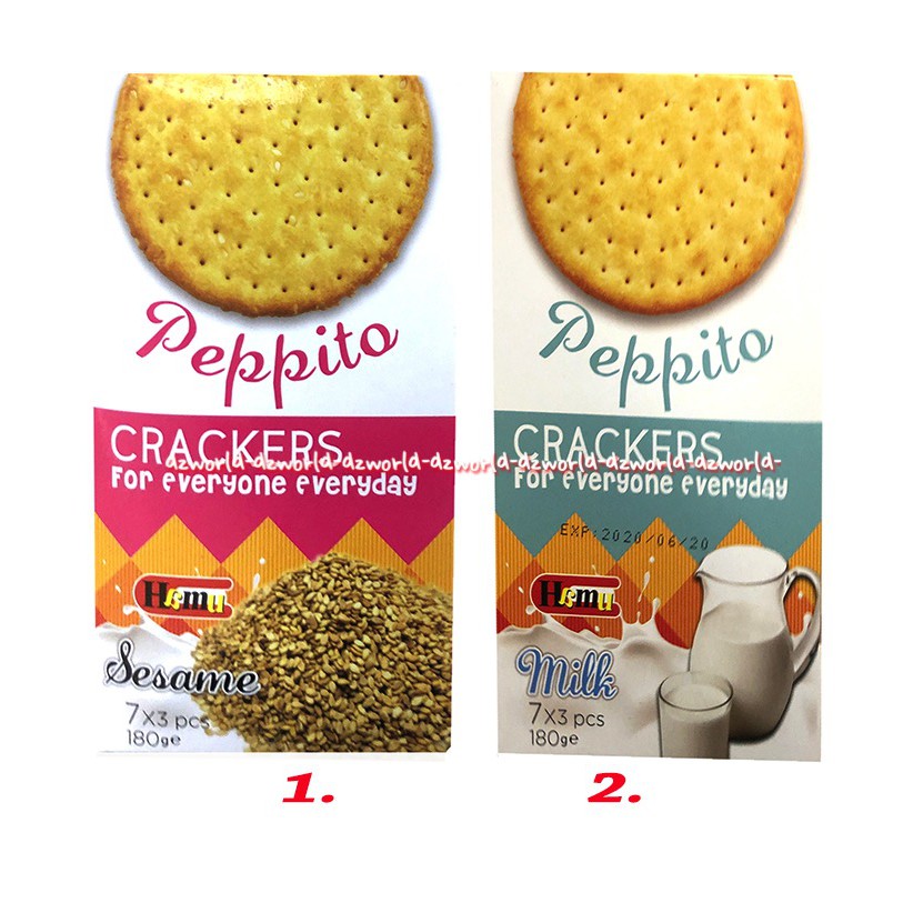 Peppito Crackers for Everyone Everyday Milk 180gr Biskuit Krakers