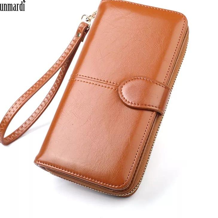 Barang Pilihan.. DOMPET PANJANG WANITA BAHAN KULIT SINTETIS KULIT PREMIUM / HANDBAG WANITA TEMPAT KA