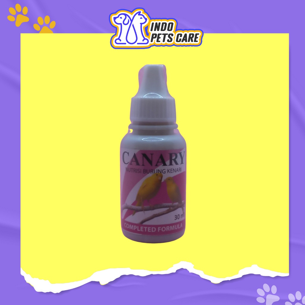 NUTRISI BURUNG KENARI - CANARY 30ML - SUPLEMEN UNTUK MEMPERKUAT WARNA BULU - MEMPERTAHANKAN PIGMEN W