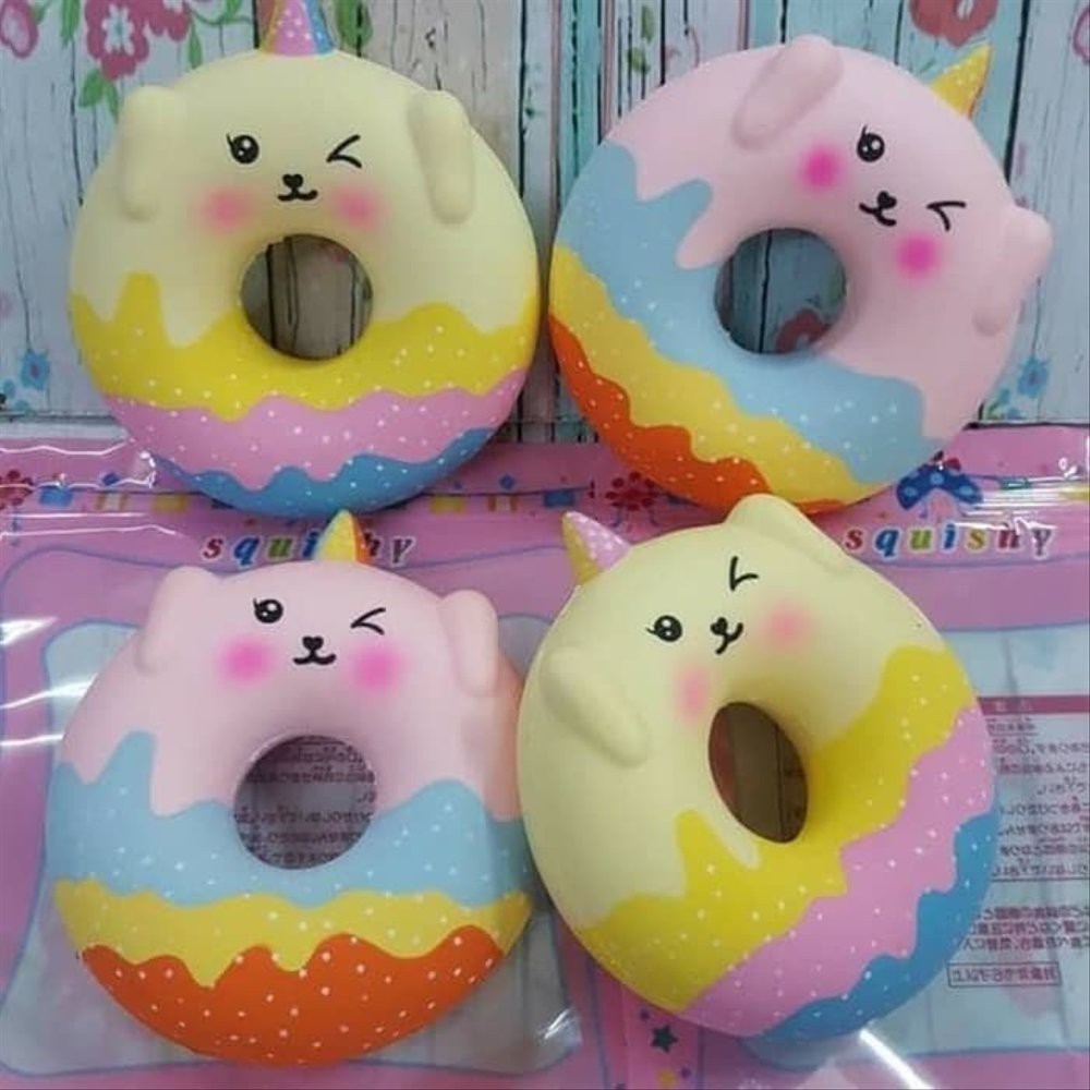  Squishy  Skuisi Squishi Toys Jumbo  Model Donat Bentuk Hewan 