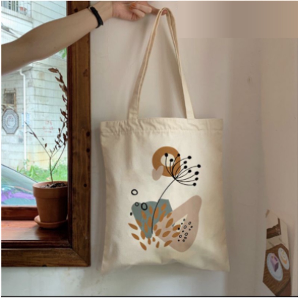 FLORA Totebag Dinir Wanita Pria Remaja Tote Bag Korean Style By Chikoisme (RSL) NR